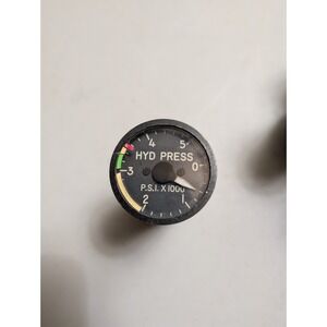 Bendix Corporation Hydraulic Pressure Indicator Flight Gauge 25502-A23A-7-A